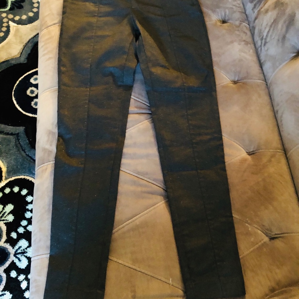 H&M black sparkling skinny pants size 10